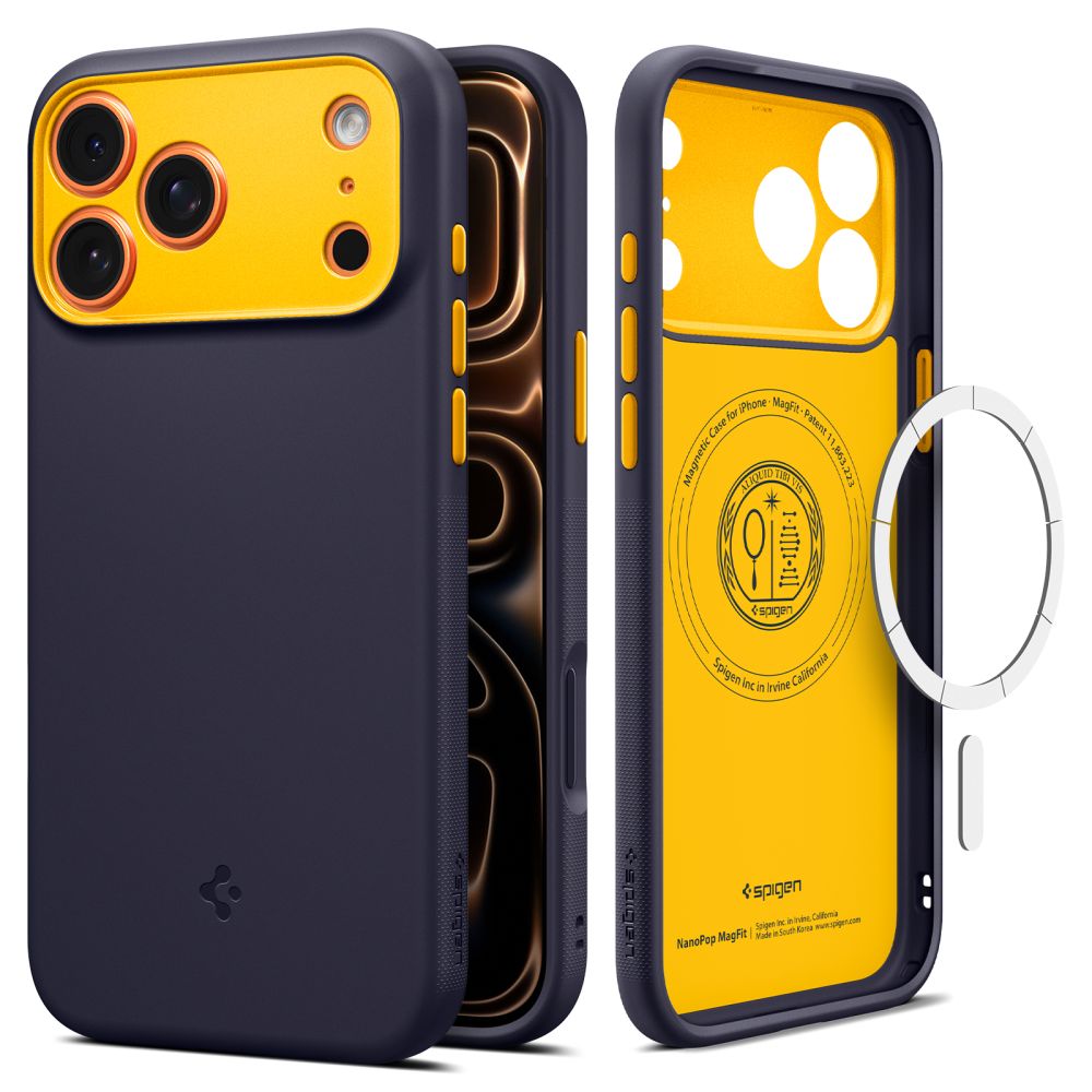 Spigen Nano Pop Mag Magsafe iPhone 17 Pro Max Bleu Myrtille Marine