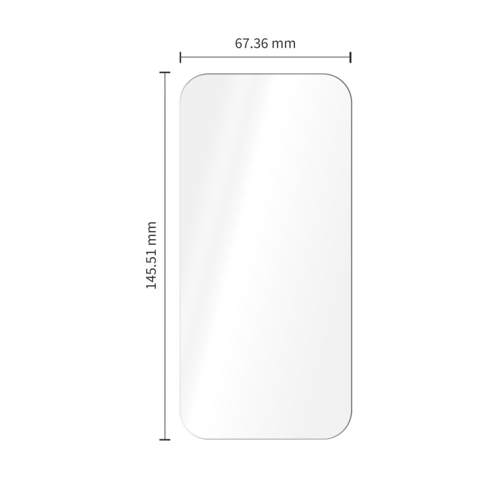 Tech-Protect Glass Fit+ 2-Pack iPhone 16 Pro / 17 / 17 Pro / 18 Pro Clear - alternate view 3 | Mobilrise