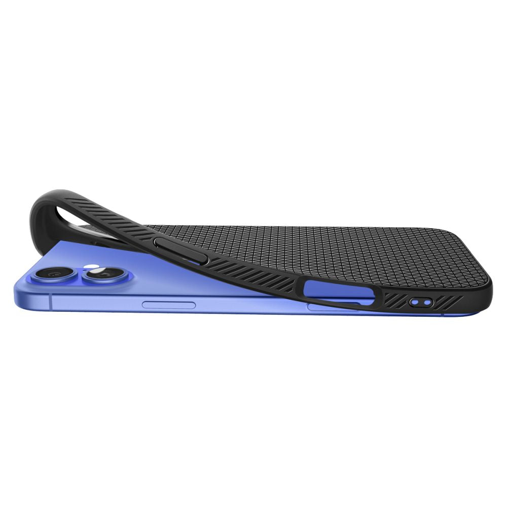 Spigen Liquid Air iPhone 16 Matte Black - phone case - alternate view 8 | Mobilrise