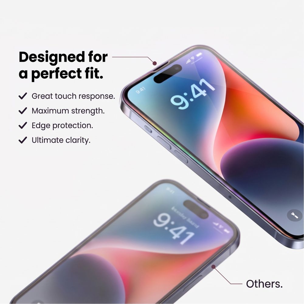 Tech-Protect Glass Fit+ 2-Pack iPhone 16 Pro Max / 17 Pro Max / 18 Pro Max Clear - alternate view 4 | Mobilrise