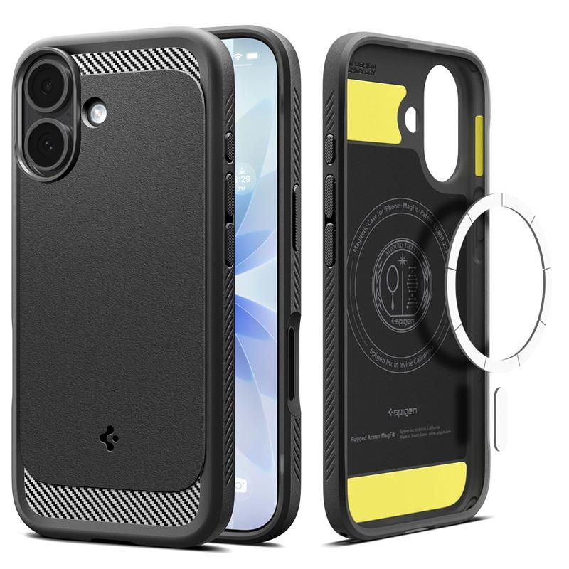 Spigen Rugged Armor Mag Magsafe Iphone 17 Matte Black