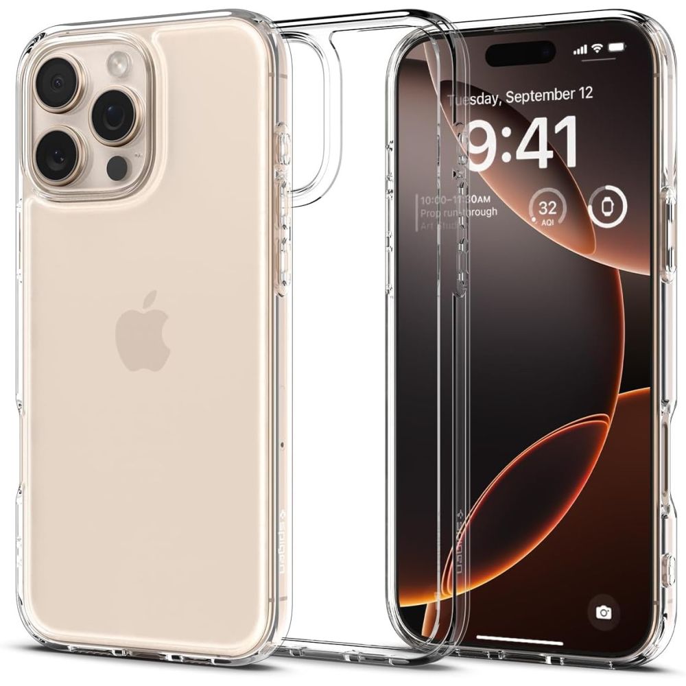 Spigen Ultra Hybrid für iPhone 16 Pro – Crystal Clear