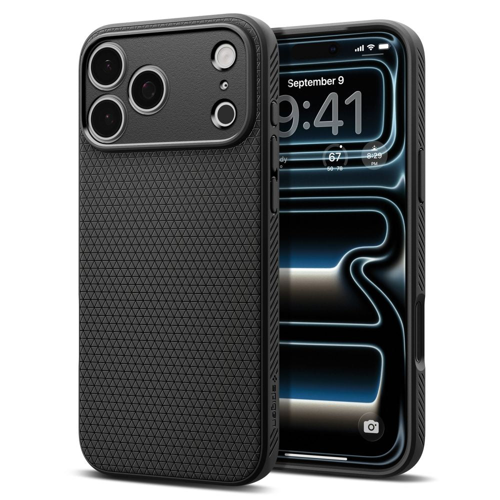 Spigen Liquid Air per iPhone 17 Pro - Nero Opaco