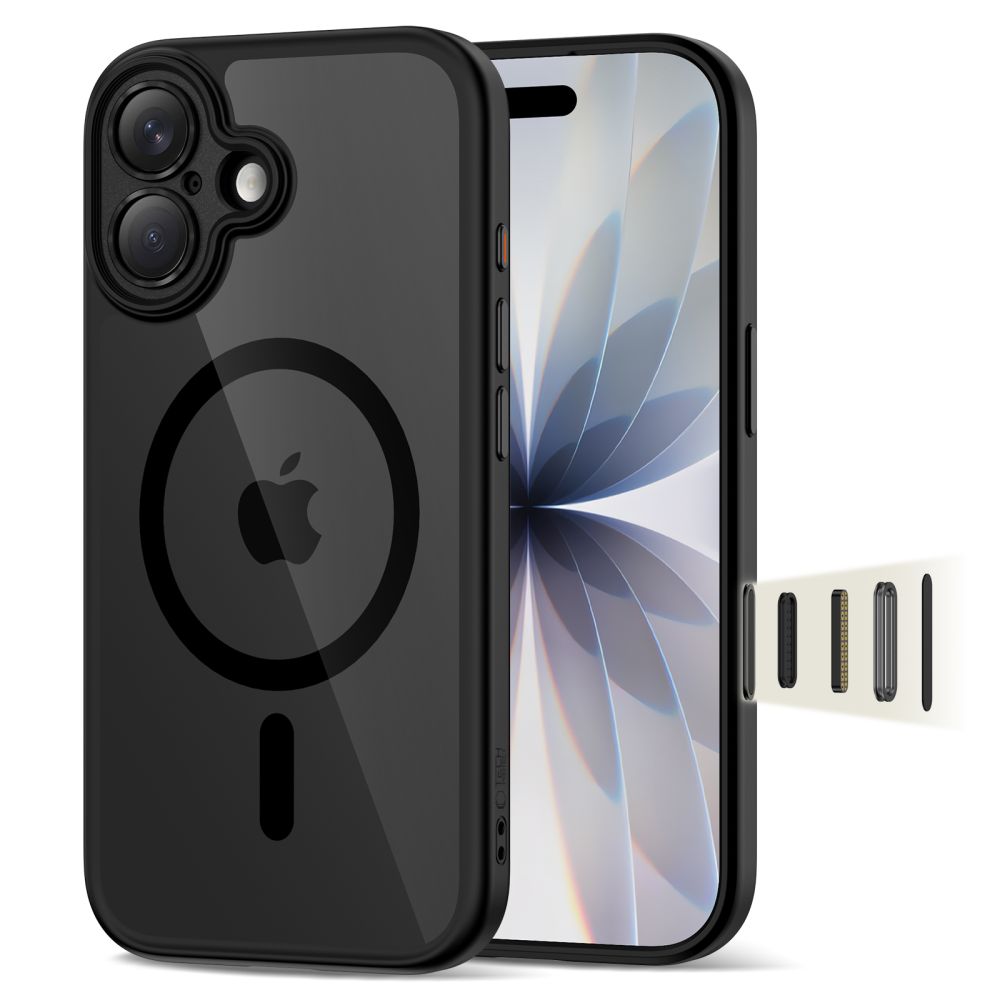 Tech-Protect Magpeak Magsafe Cc Iphone 17 Black/Clear