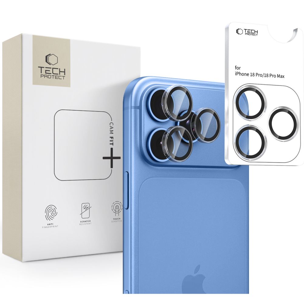 Tech-Protect Camring Fit+ iPhone 18 Pro / Max Clear - camera lens protector | Mobilrise
