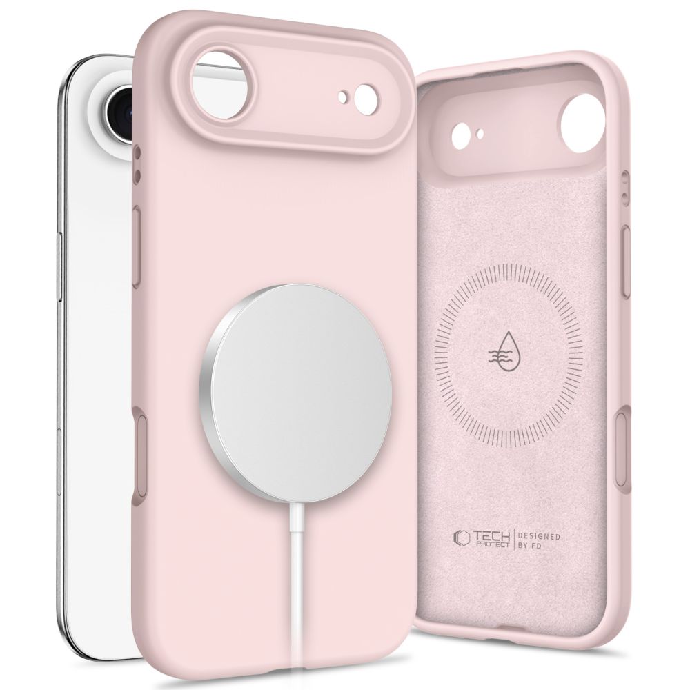 Tech-Protect Silicone MagSafe für iPhone Air – Pink Pearl