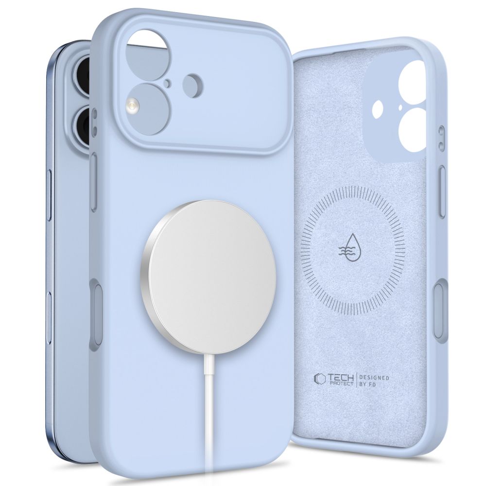 Tech-Protect Silicone Magsafe Iphone 17 Mist Blue