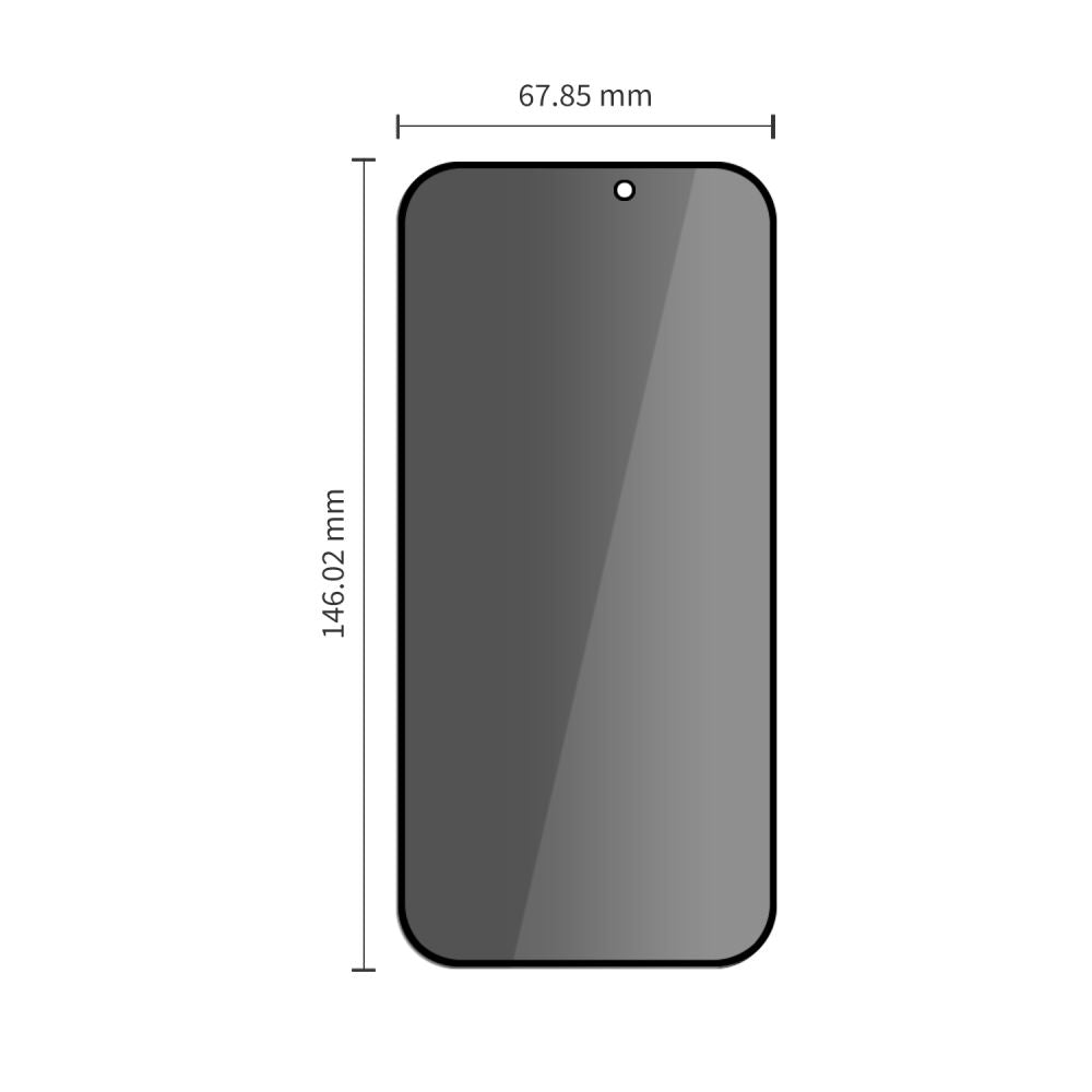 Tech-Protect Glass Spy+ 2-Pack iPhone 17 Pro / 18 Pro Privacy - alternate view 2 | Mobilrise