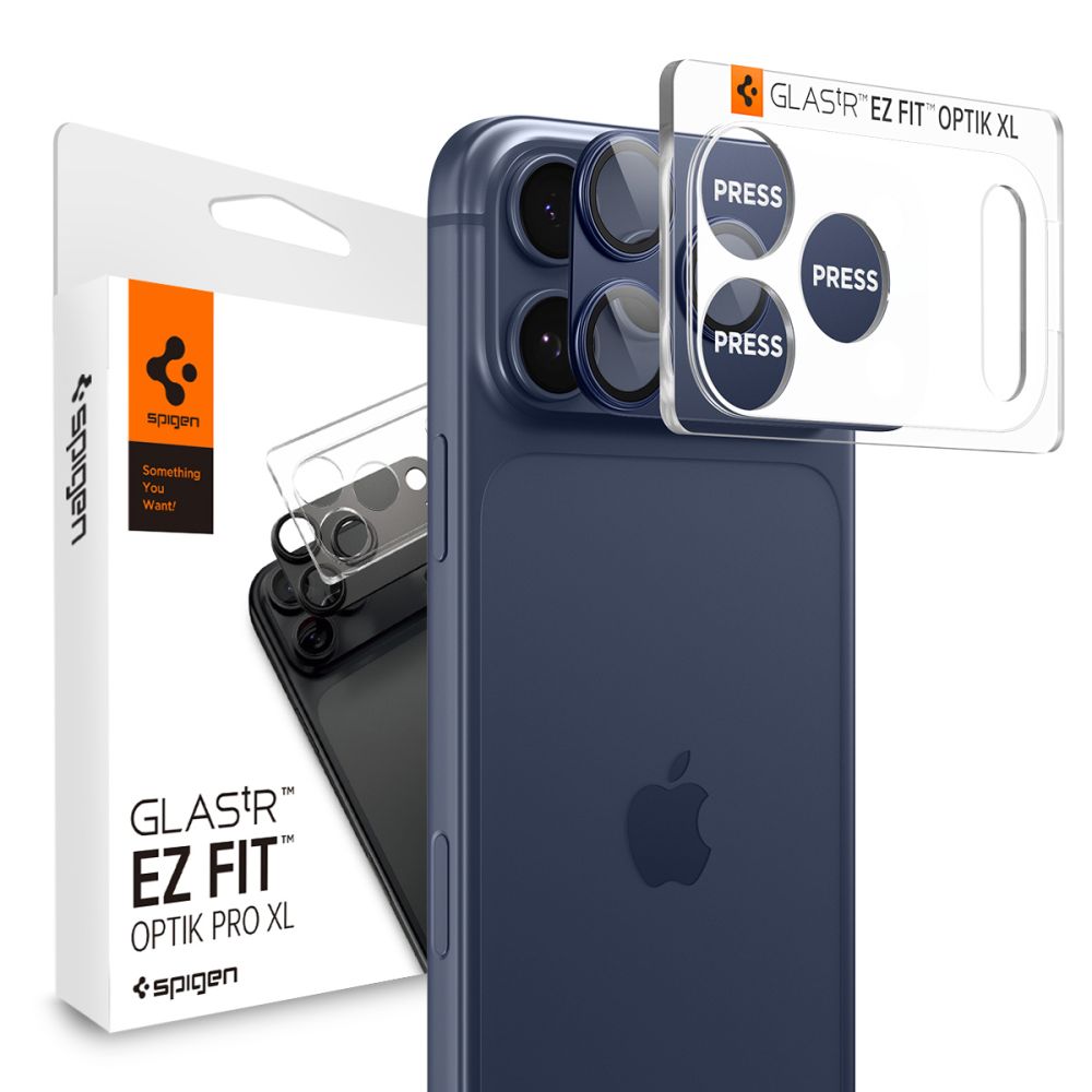 Spigen Optik Pro XL „EZ Fit“ Kameraschutz für iPhone 17 Pro Max – Blau