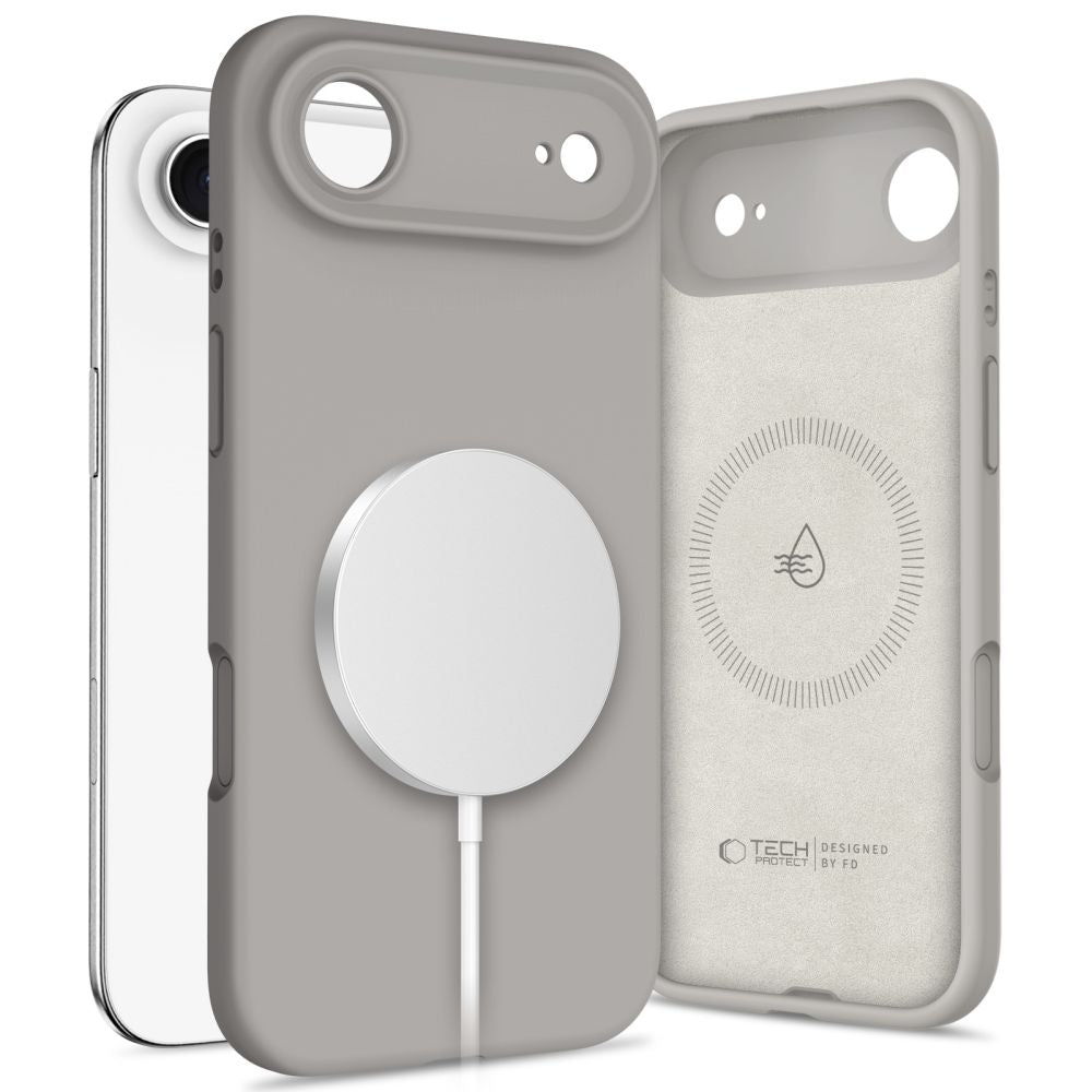 Tech-Protect Silicone MagSafe für iPhone Air – Stone Grey