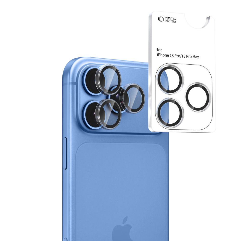 Tech-Protect Camring Fit+ iPhone 18 Pro / Max Clear - camera lens protector - alternate view 2 | Mobilrise
