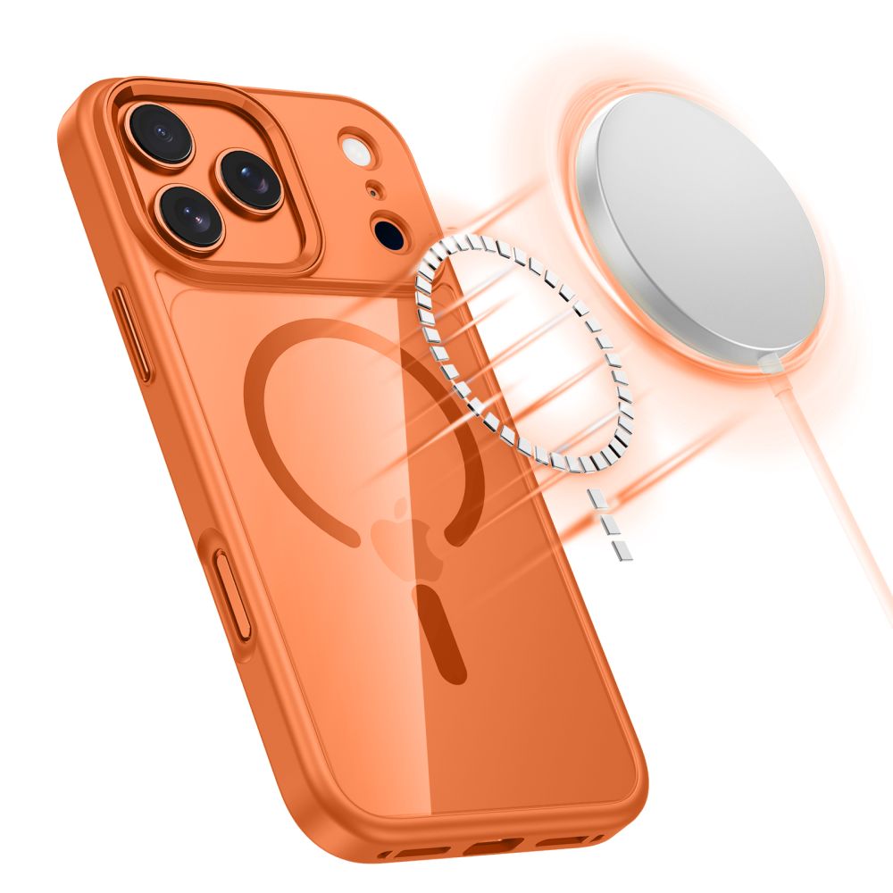 Tech-Protect Magmat Magsafe iPhone 17 Pro / 18 Pro Cosmic Orange/Clear - phone case - alternate view 2 | Mobilrise