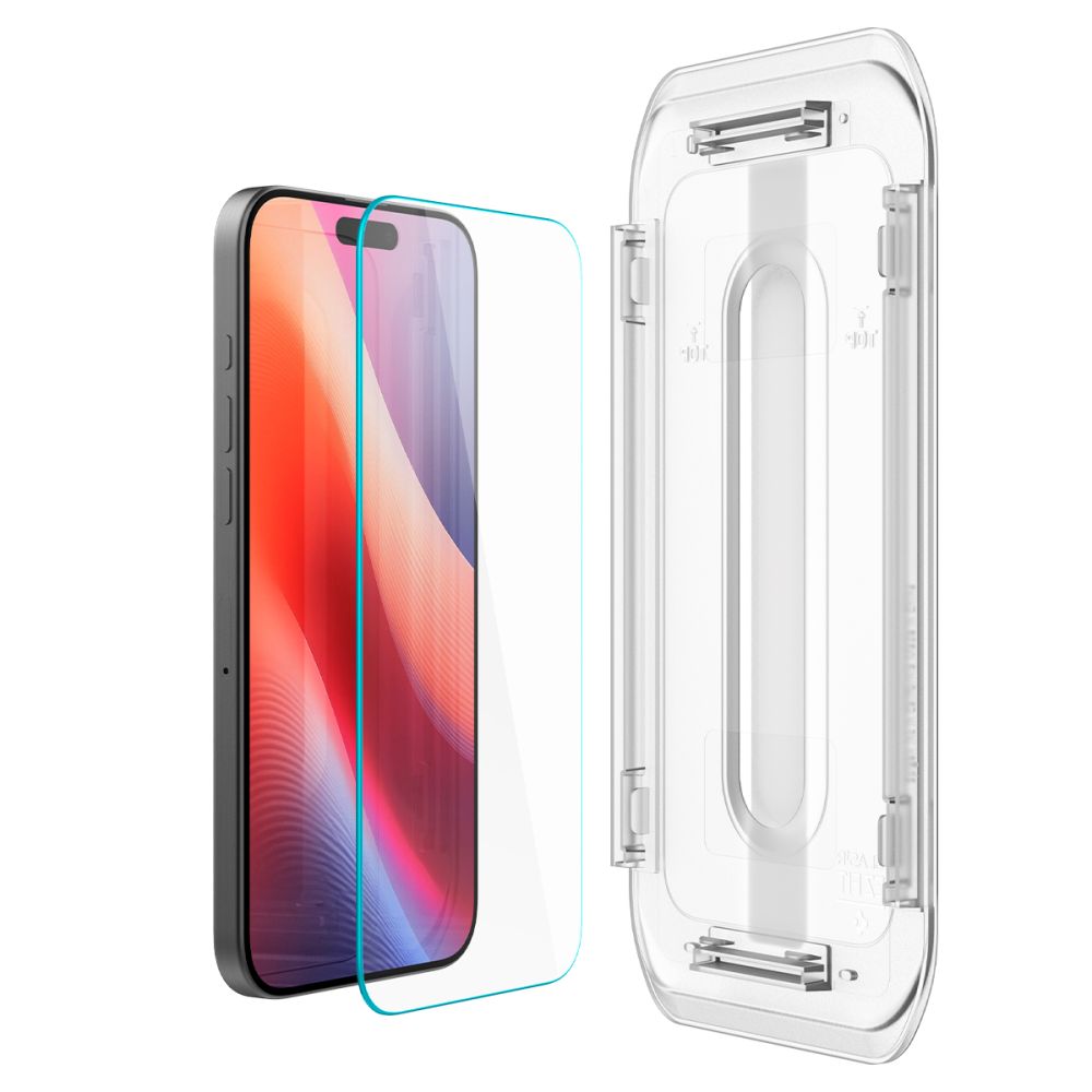 Spigen Glas.Tr 2-Pack iPhone iPhone 16 Pro Max / 17 Pro Max Clear - tempered glass screen protector - alternate view 2 | Mobilrise
