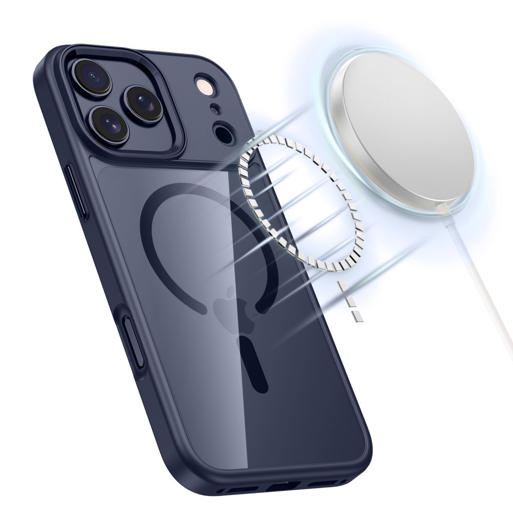 Tech-Protect Magmat Magsafe iPhone 17 Pro Max / 18 Pro Max Deep Blue/Clear - phone case - alternate view 2 | Mobilrise