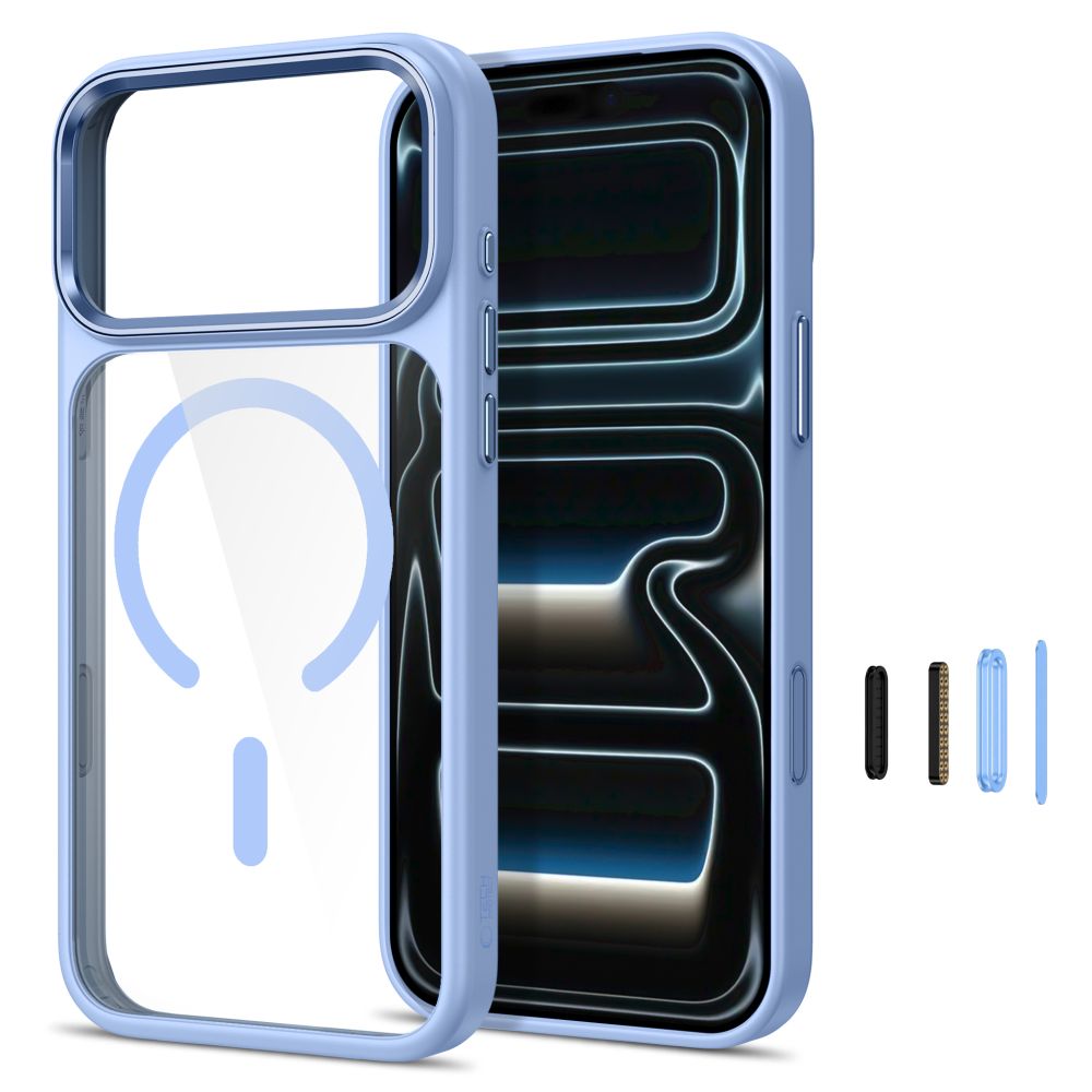 Tech-Protect Magmat Magsafe Cc iPhone 17 Pro / 18 Pro Light Blue/Clear - phone case - alternate view 3 | Mobilrise