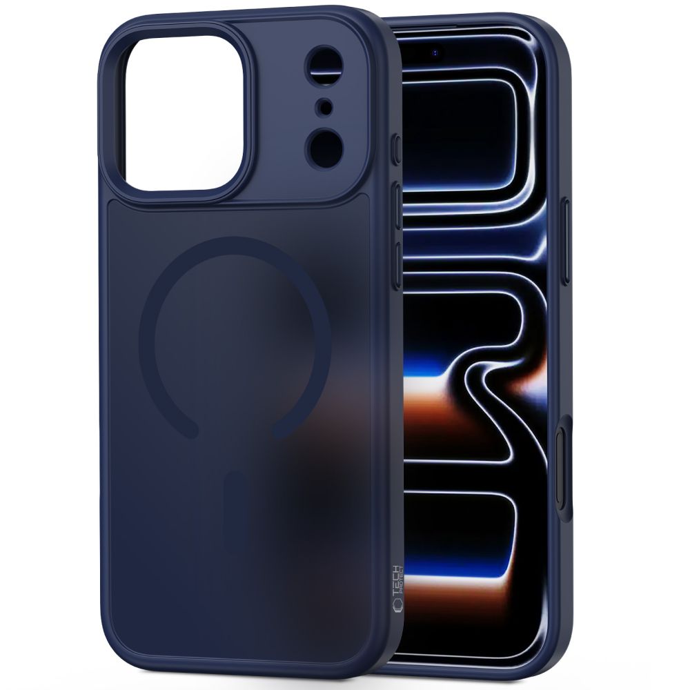 Tech-Protect Magmat Magsafe iPhone 17 Pro / 18 Pro Matte Deep Blue - phone case - alternate view 2 | Mobilrise