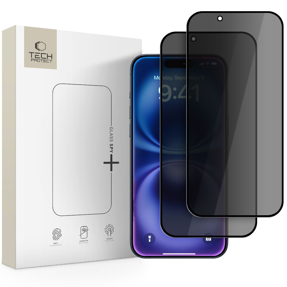 Tech-Protect Glass Spy+ 2er-Pack für iPhone Air – Privacy