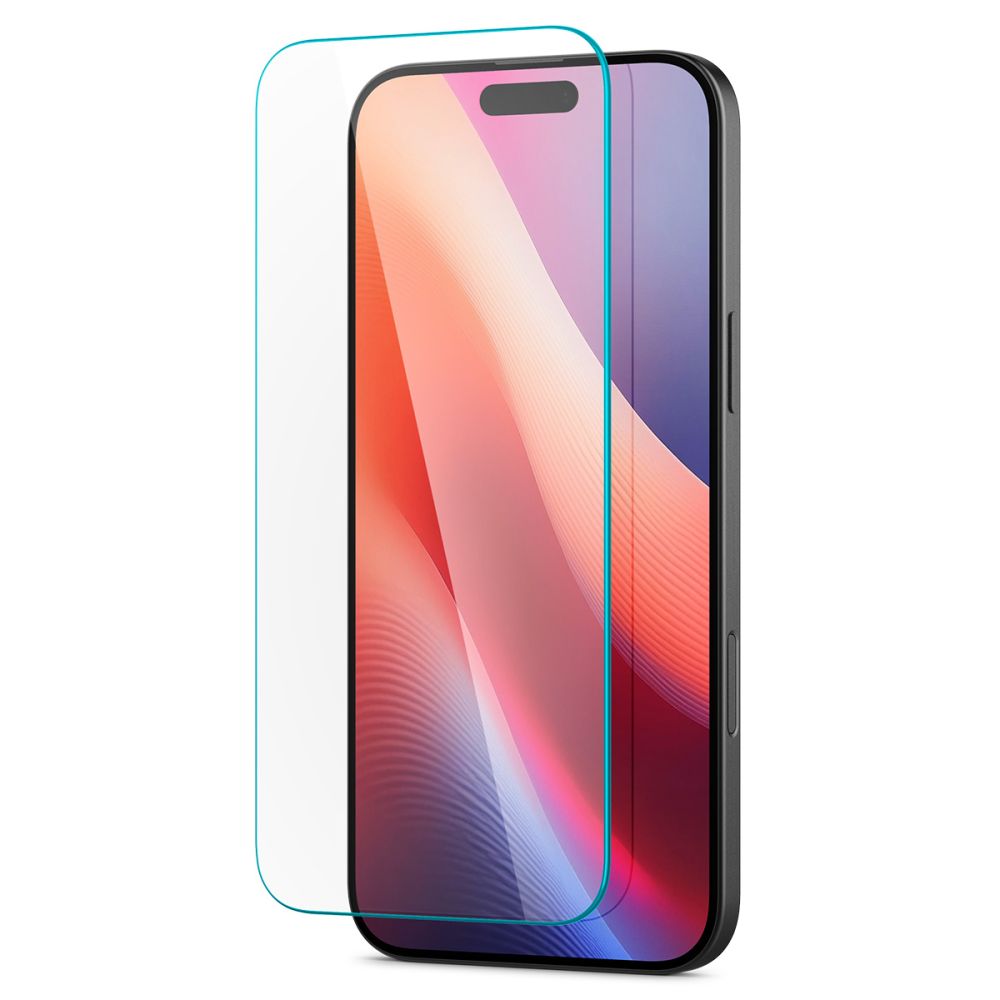 Spigen Glas.Tr Slim iPhone 15 / 16 Clear - tempered glass screen protector - alternate view 4 | Mobilrise