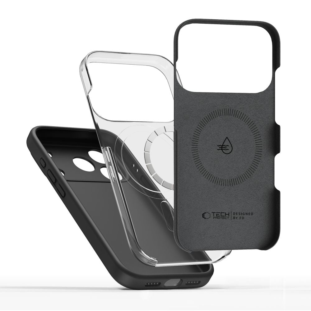 Tech-Protect Silicone Magsafe iPhone 17 Pro Max / 18 Pro Max Black - phone case - alternate view 3 | Mobilrise