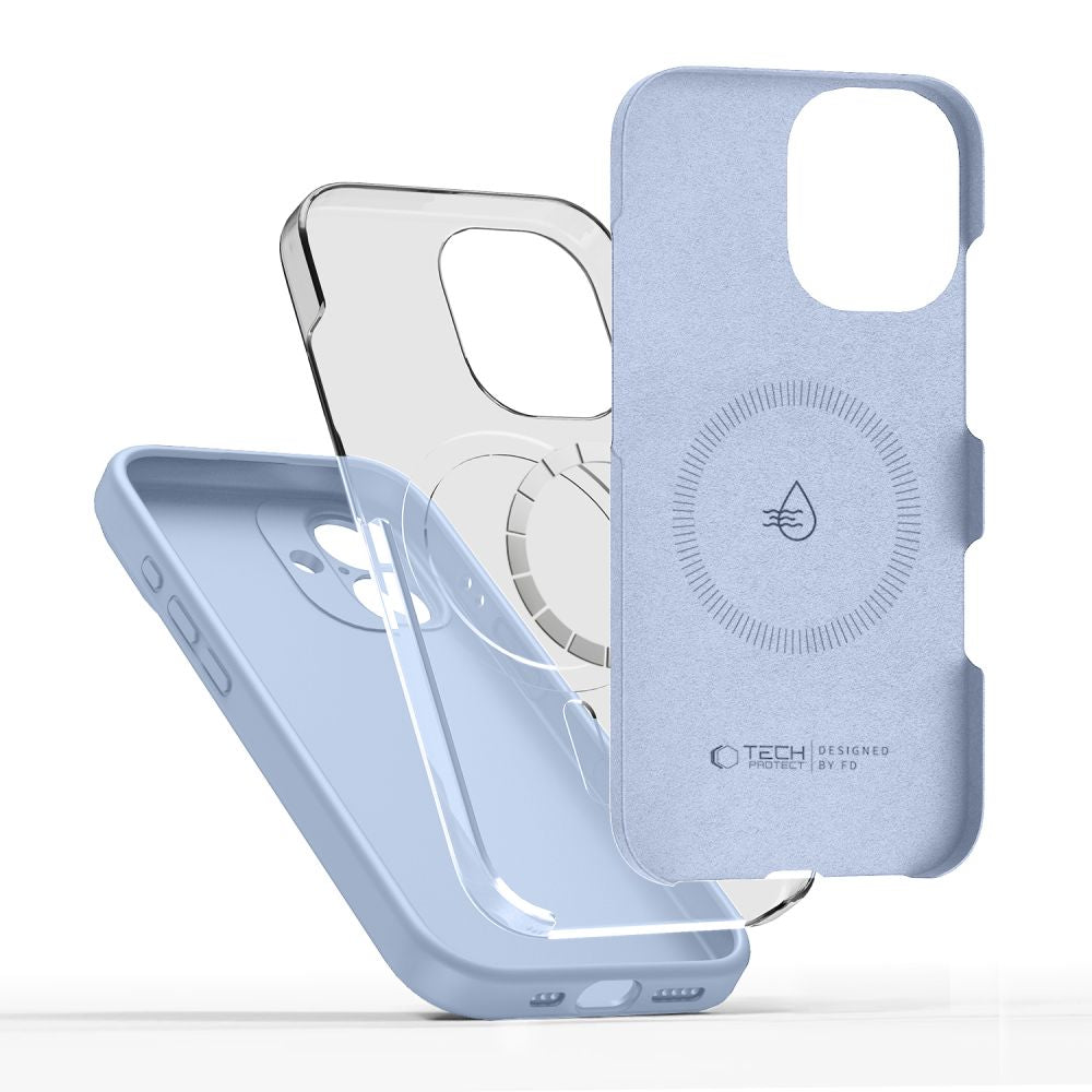 Tech-Protect Silicone Magsafe iPhone 17 Mist Blue - phone case - alternate view 3 | Mobilrise