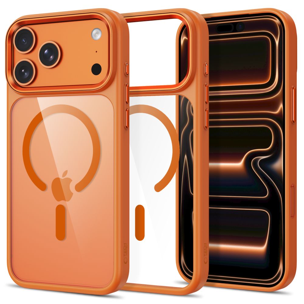 Tech-Protect Magmat Magsafe Cc iPhone 17 Pro Max / 18 Pro Max Cosmic Orange/Clear - phone case | Mobilrise