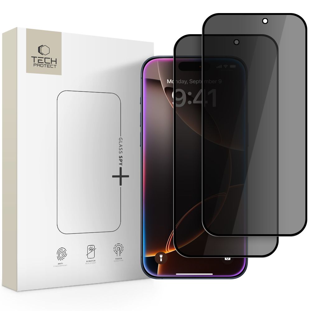 Tech-Protect Quick Set Spy+ 2er-Pack für iPhone 16 Pro Max / 17 Pro Max – Privacy