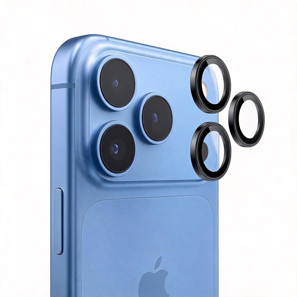 Tech-Protect Camring Fit+ iPhone 18 Pro / Max Black - camera lens protector - alternate view 3 | Mobilrise