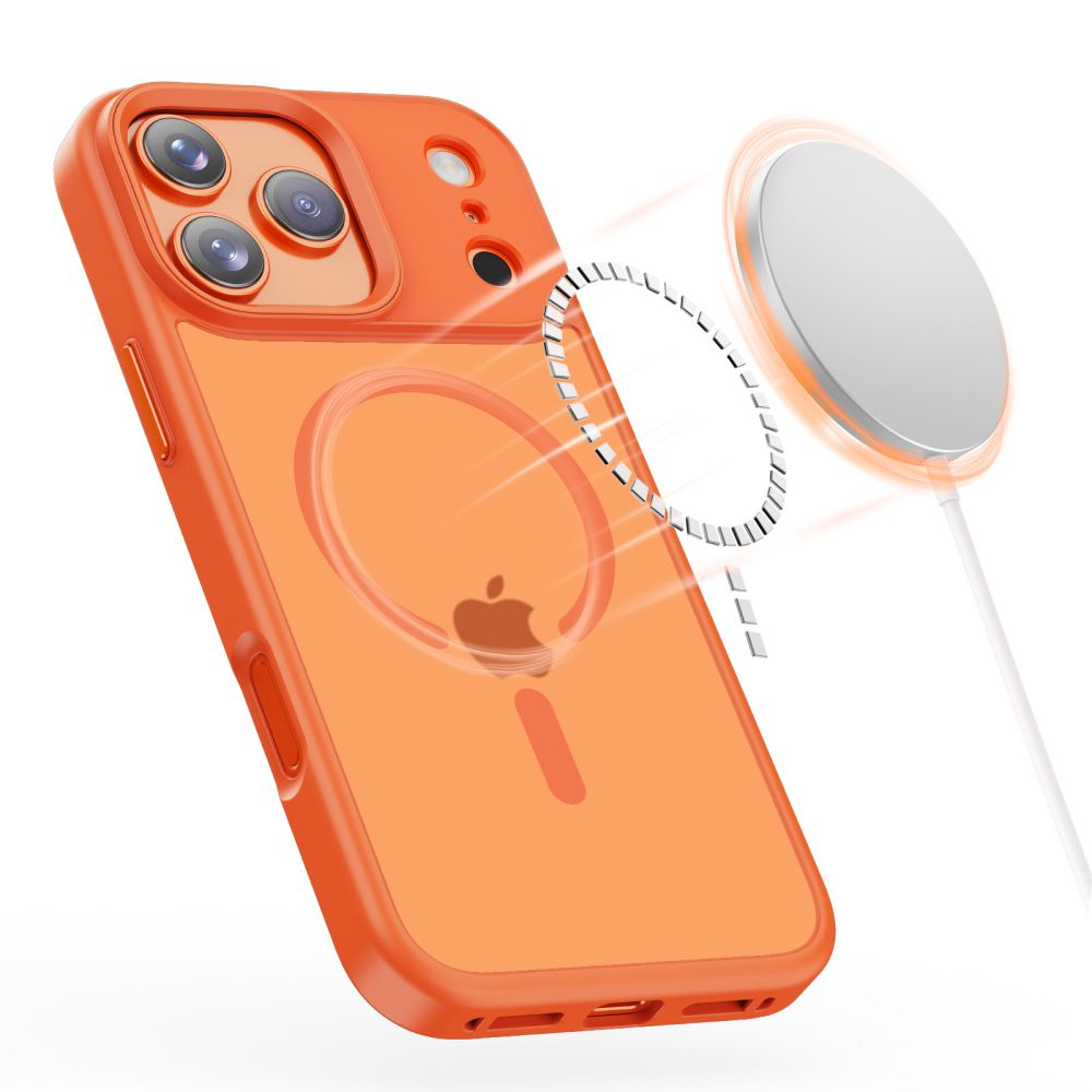 Tech-Protect Magmat Magsafe iPhone 17 Pro Max / 18 Pro Max Matte Cosmic Orange - phone case - alternate view 4 | Mobilrise