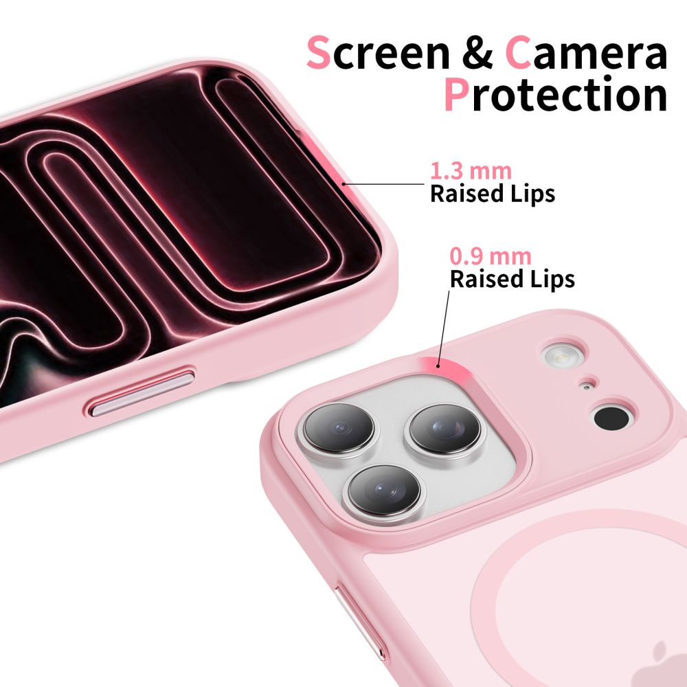 Tech-Protect Magmat Magsafe iPhone 17 Pro Max / 18 Pro Max Matte Pink - phone case - alternate view 4 | Mobilrise