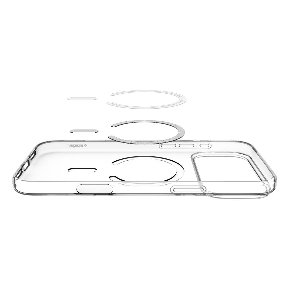 Spigen Liquid Crystal Mag Magsafe iPhone 17 Pro / 18 Pro Clear/White - phone case - alternate view 5 | Mobilrise