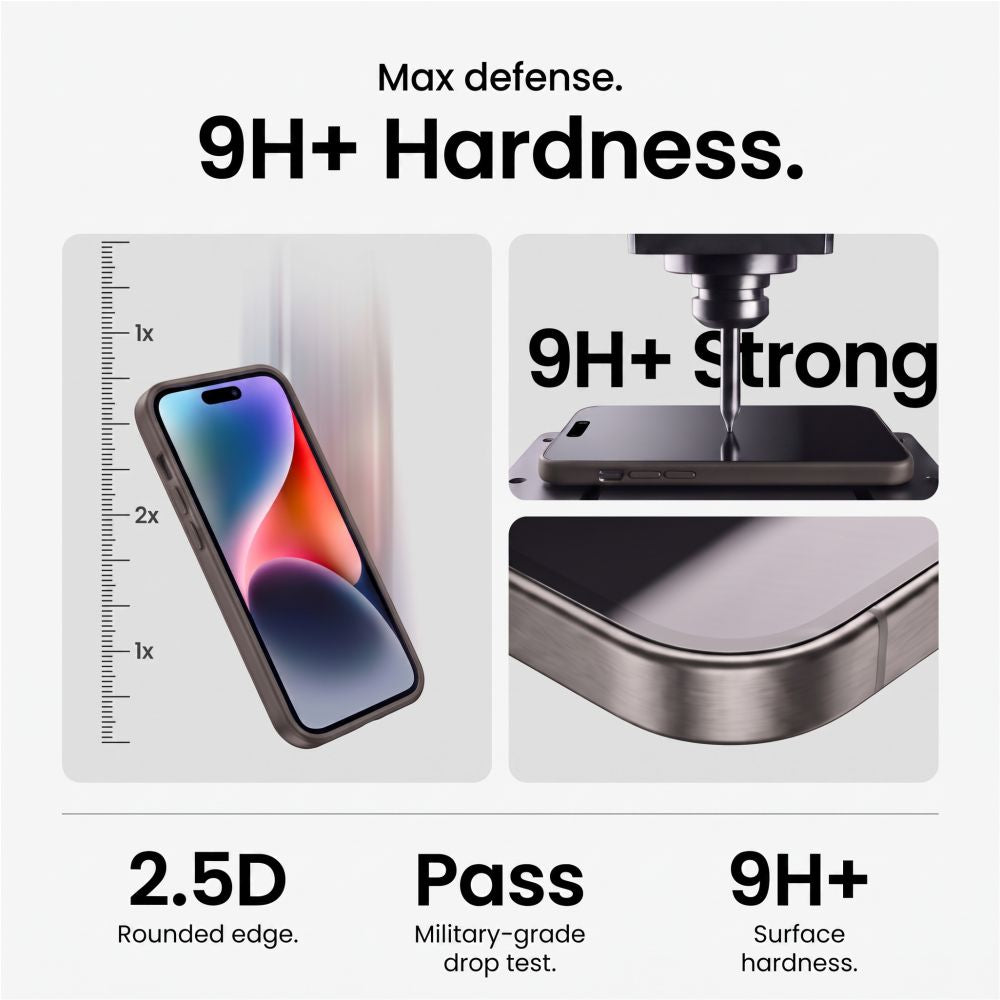 Tech-Protect Easy Set+ 3-Pack iPhone 17 Pro Max / 18 Pro Max Clear - tempered glass screen protector - alternate view 4 | Mobilrise