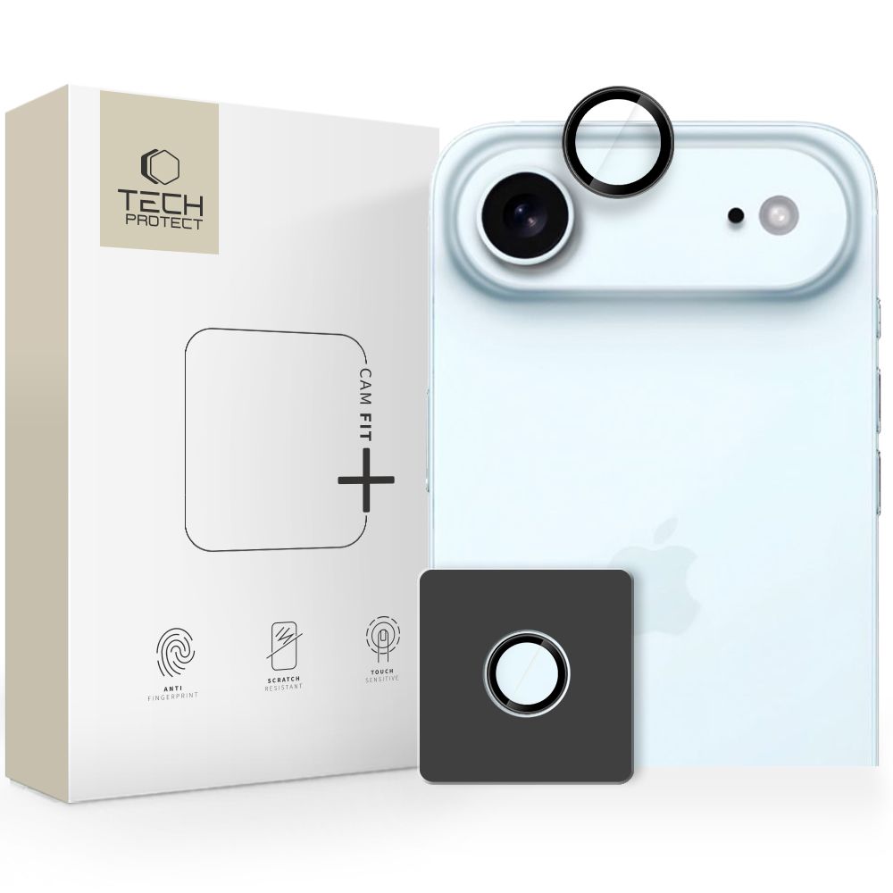 Tech-Protect Camring Fit+ für iPhone Air – Schwarz
