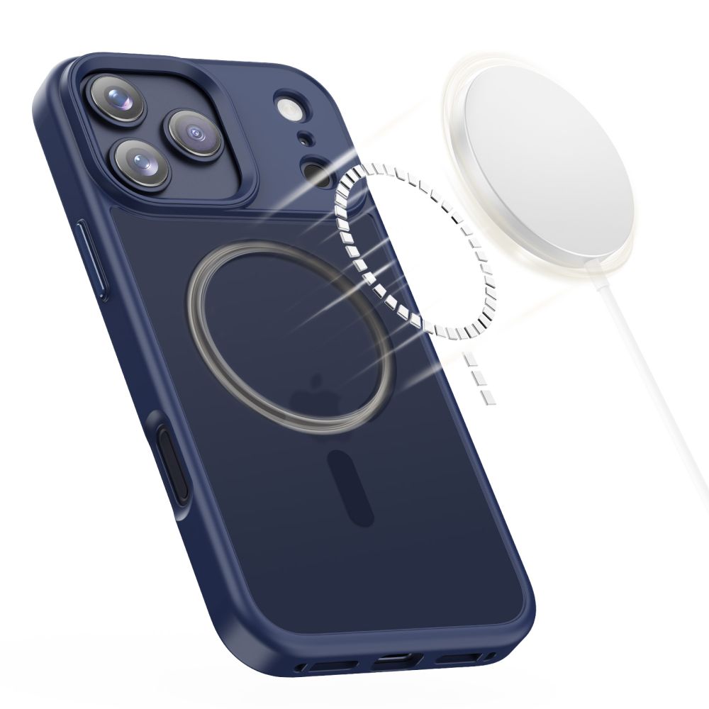 Tech-Protect Magmat Magsafe iPhone 17 Pro / 18 Pro Matte Deep Blue - phone case - alternate view 4 | Mobilrise
