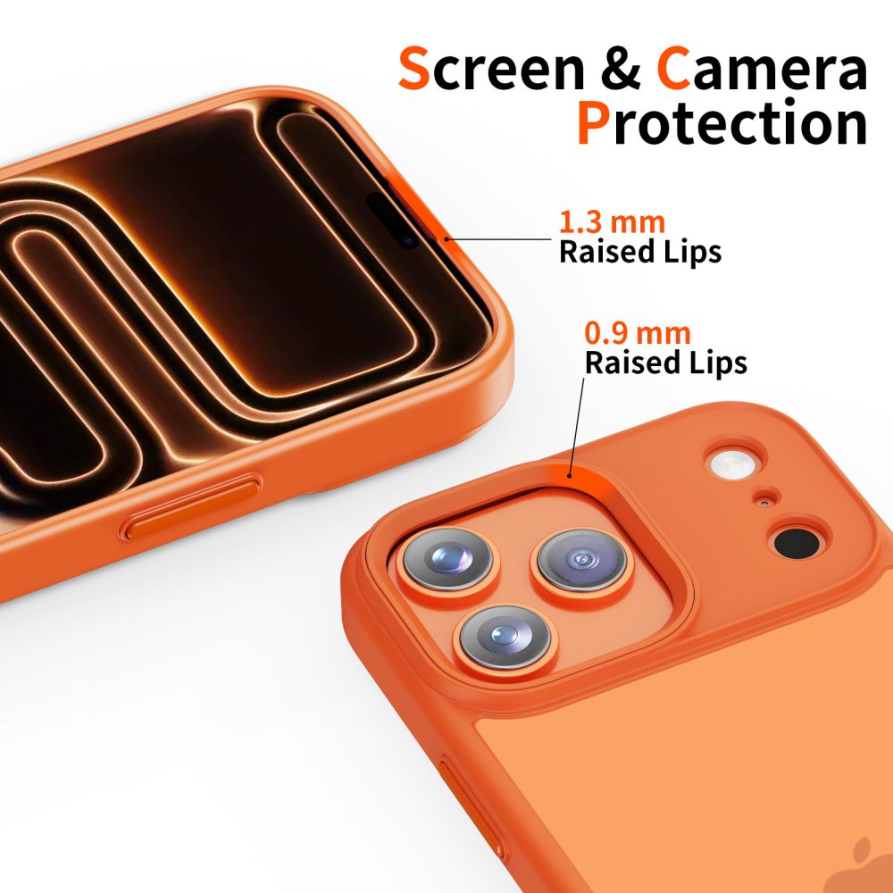 Tech-Protect Magmat iPhone 17 Pro / 18 Pro Matte Cosmic Orange - phone case - alternate view 4 | Mobilrise