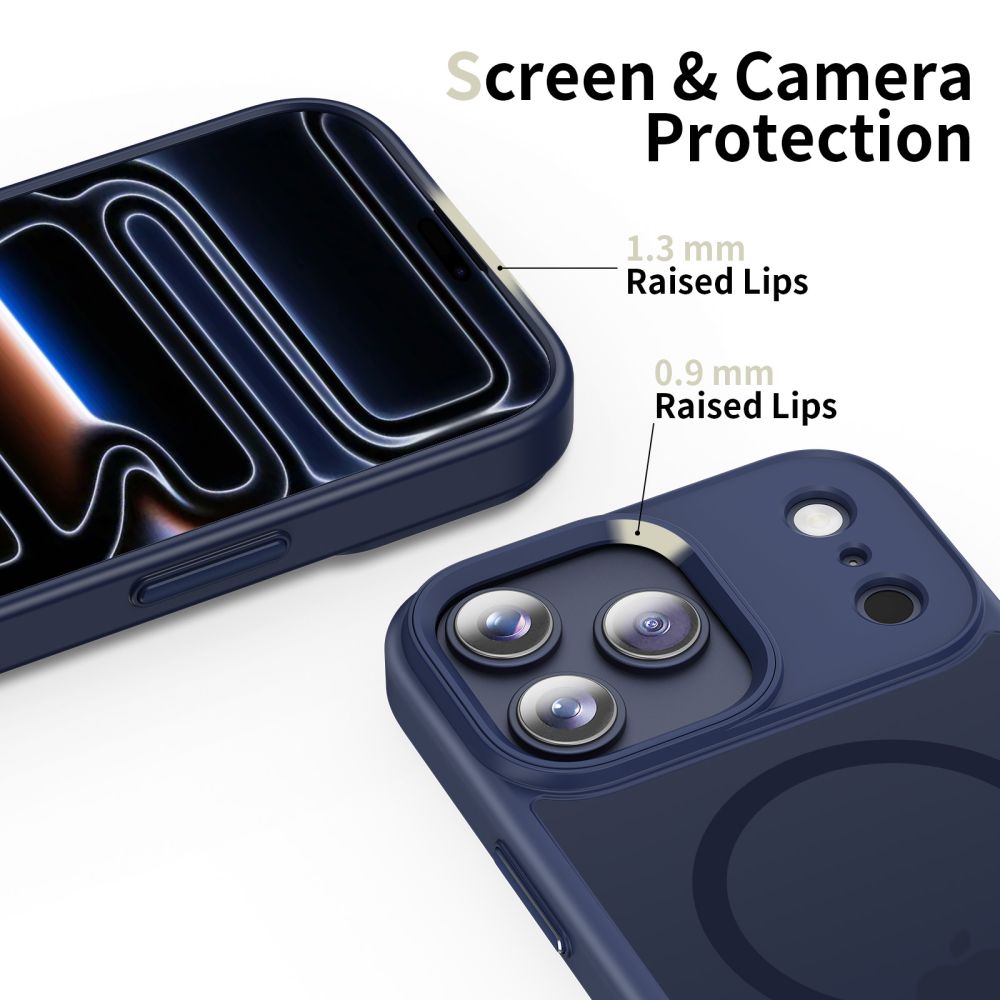 Tech-Protect Magmat Magsafe iPhone 17 Pro / 18 Pro Matte Deep Blue - phone case - alternate view 5 | Mobilrise