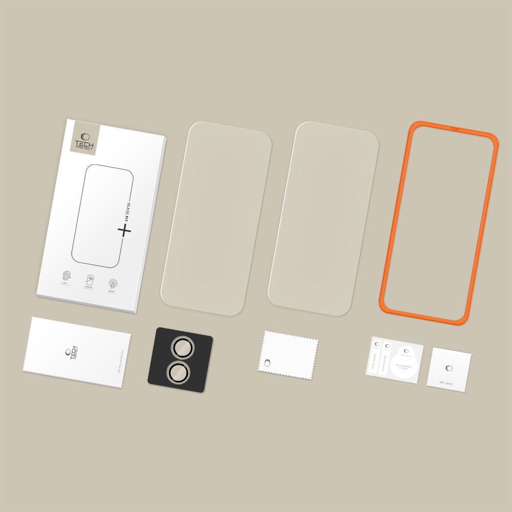 Tempered Glass Tech-Protect Easy Set+ 3-Pack iPhone 17 Clear - alternate view 3 | Mobilrise