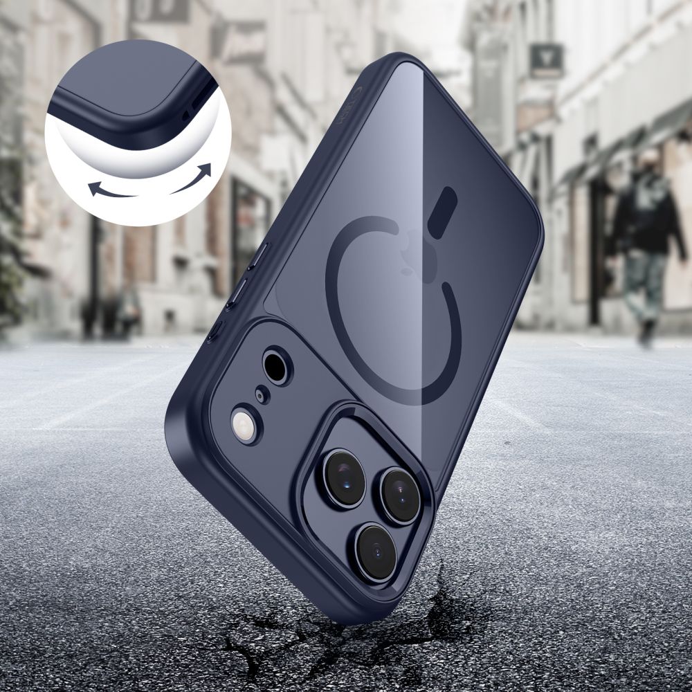 Tech-Protect Magmat Magsafe iPhone 17 Pro Max / 18 Pro Max Deep Blue/Clear - phone case - alternate view 5 | Mobilrise