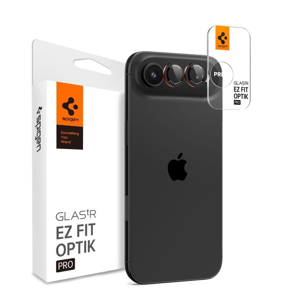 Spigen Optik Pro L-Series 2er-Pack Objektivschutz für iPhone Air – Schwarz und Rot