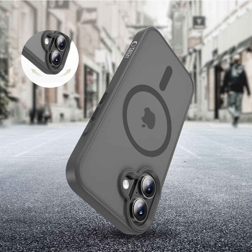 Tech-Protect Magmat Magsafe iPhone 17 Matte Crayon Gray - phone case - alternate view 6 | Mobilrise
