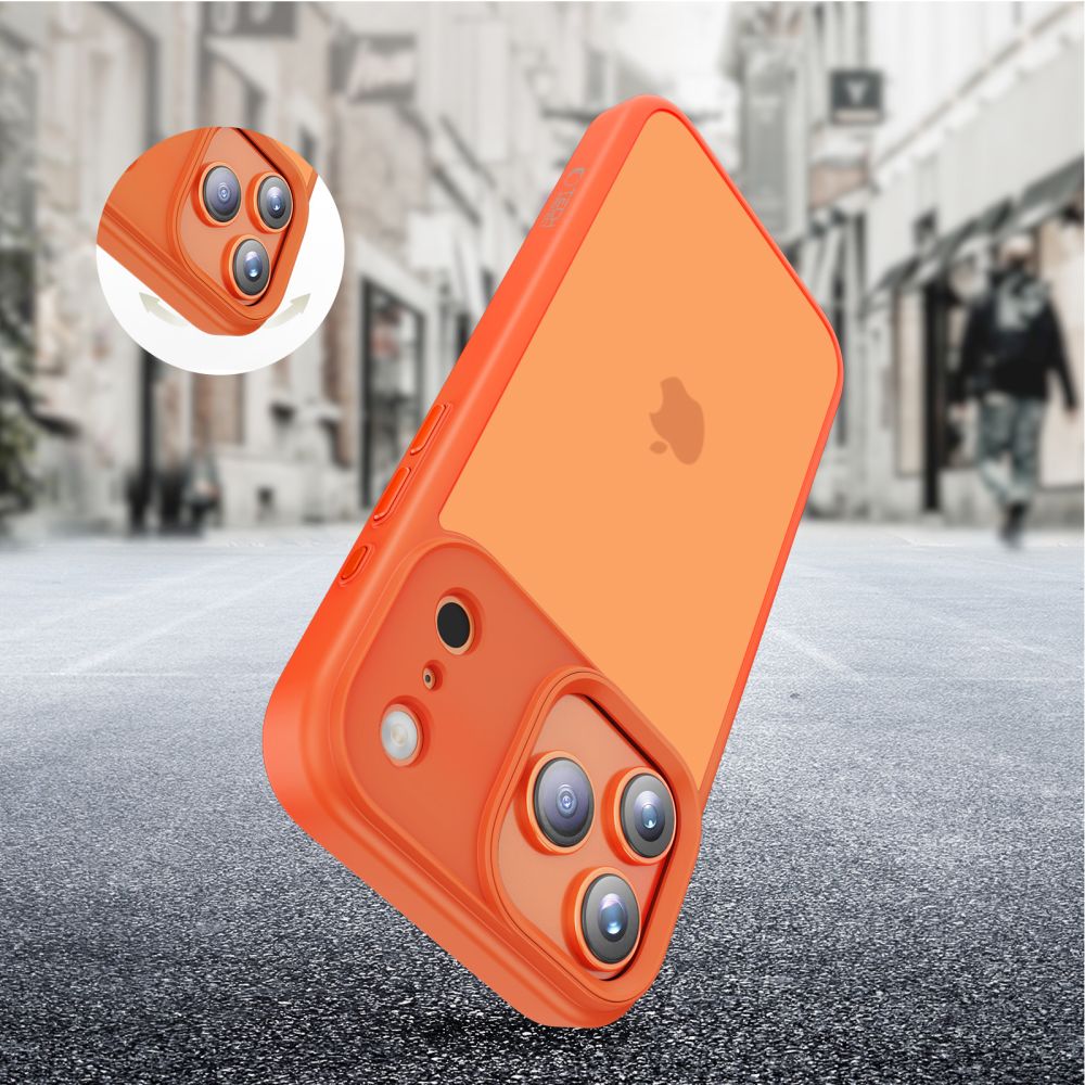 Tech-Protect Magmat iPhone 17 Pro / 18 Pro Matte Cosmic Orange - phone case - alternate view 6 | Mobilrise