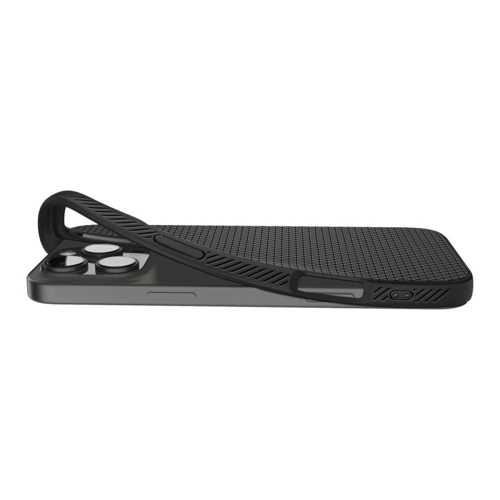 Spigen Liquid Air iPhone 16 Pro Matte Black - phone case - alternate view 7 | Mobilrise