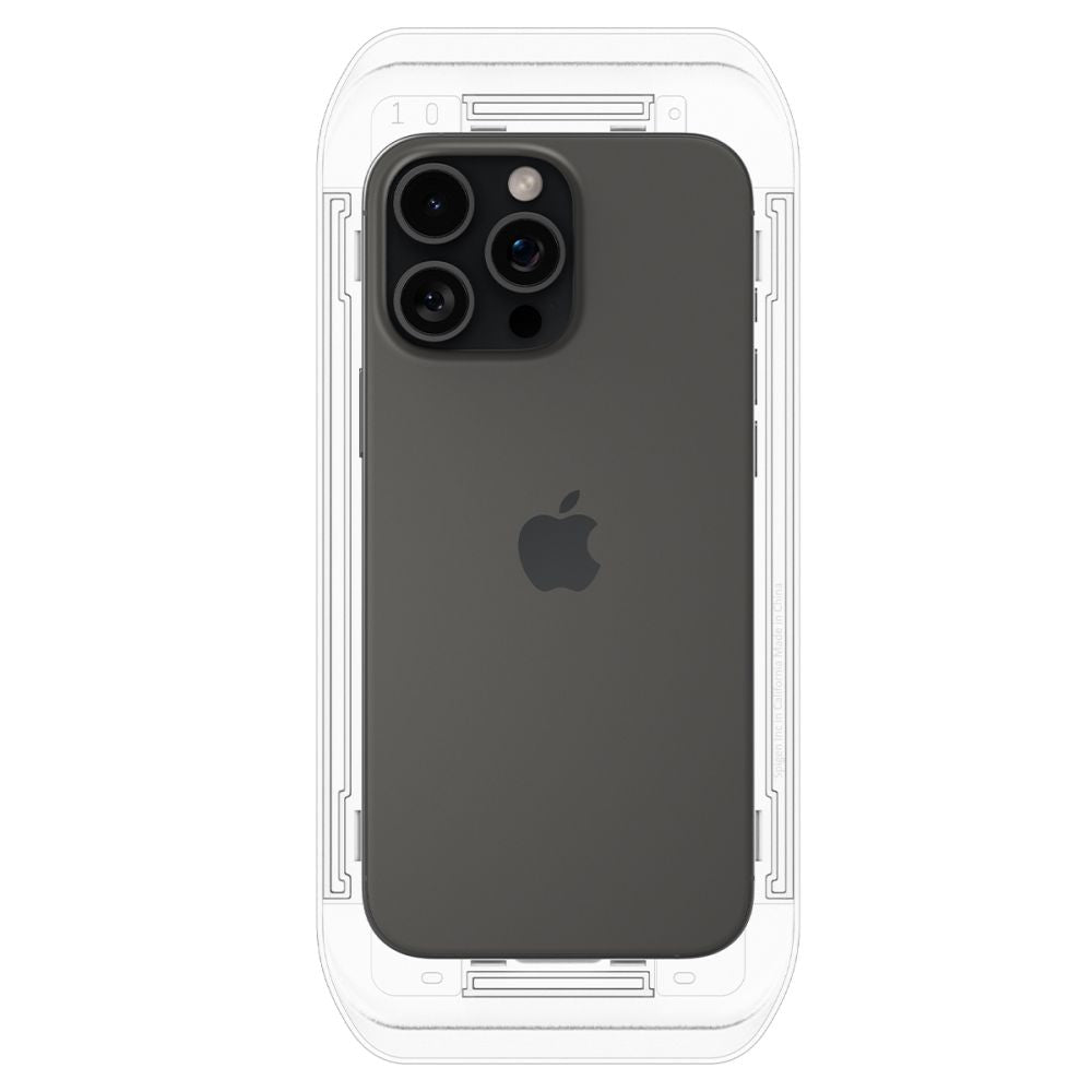Spigen Glas.Tr 2-Pack iPhone 16 Pro / 17 / 17 Pro Privacy - tempered glass screen protector - alternate view 6 | Mobilrise