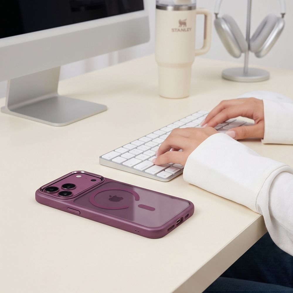 Tech-Protect Magmat Magsafe Cc iPhone 17 Pro Max / 18 Pro Max Dark Cherry/Clear - phone case - alternate view 6 | Mobilrise