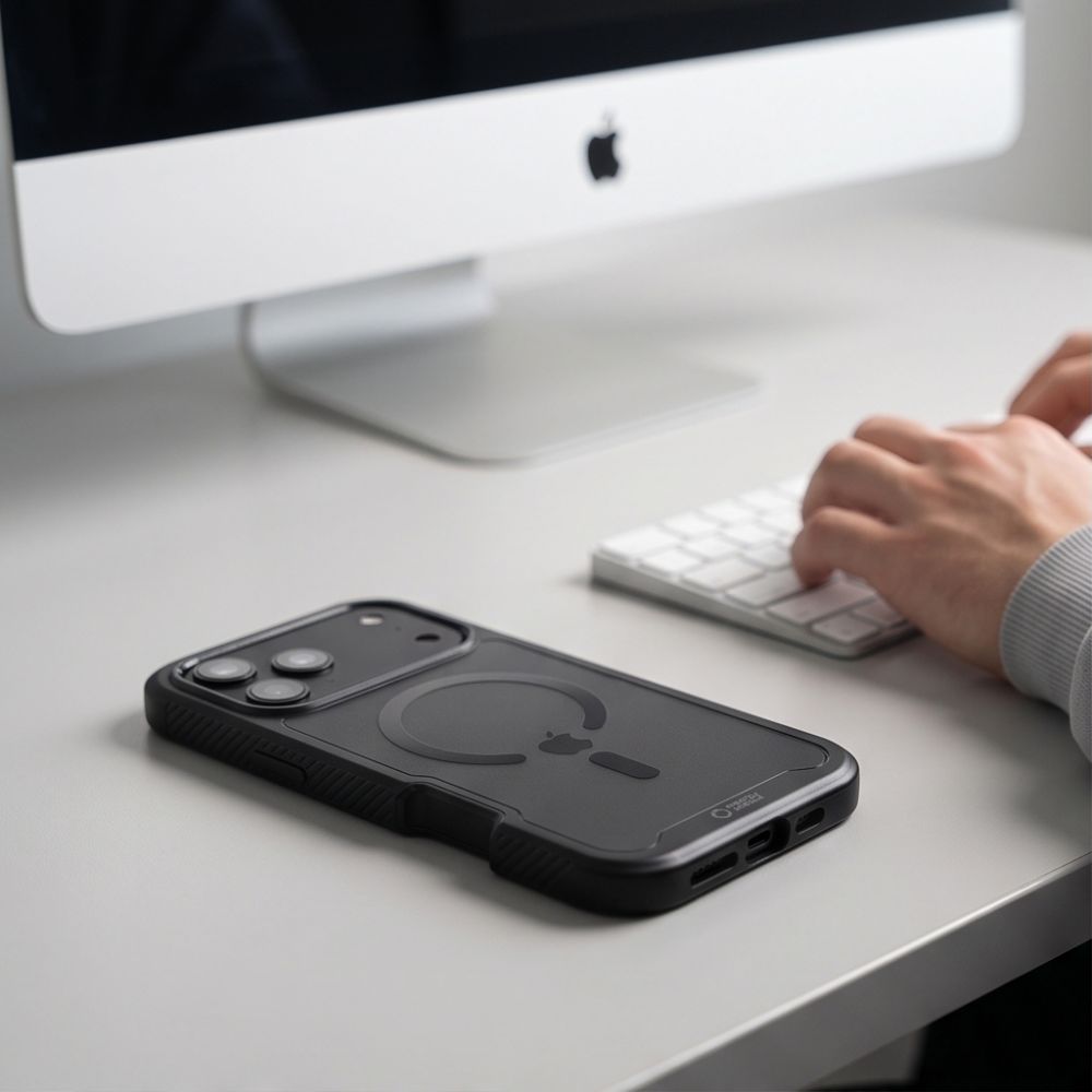 Tech-Protect Defense Magsafe iPhone 17 Pro / 18 Pro Matte Black - phone case - alternate view 6 | Mobilrise