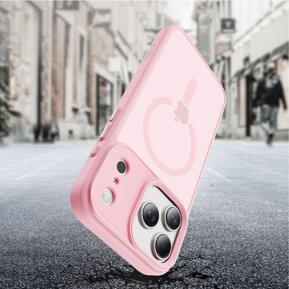 Tech-Protect Magmat Magsafe iPhone 17 Pro / 18 Pro Matte Pink - phone case - alternate view 6 | Mobilrise