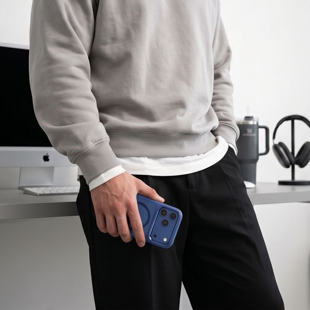 Tech-Protect Magmat Magsafe Cc iPhone 17 Pro / 18 Pro Deep Blue/Clear - phone case - alternate view 7 | Mobilrise