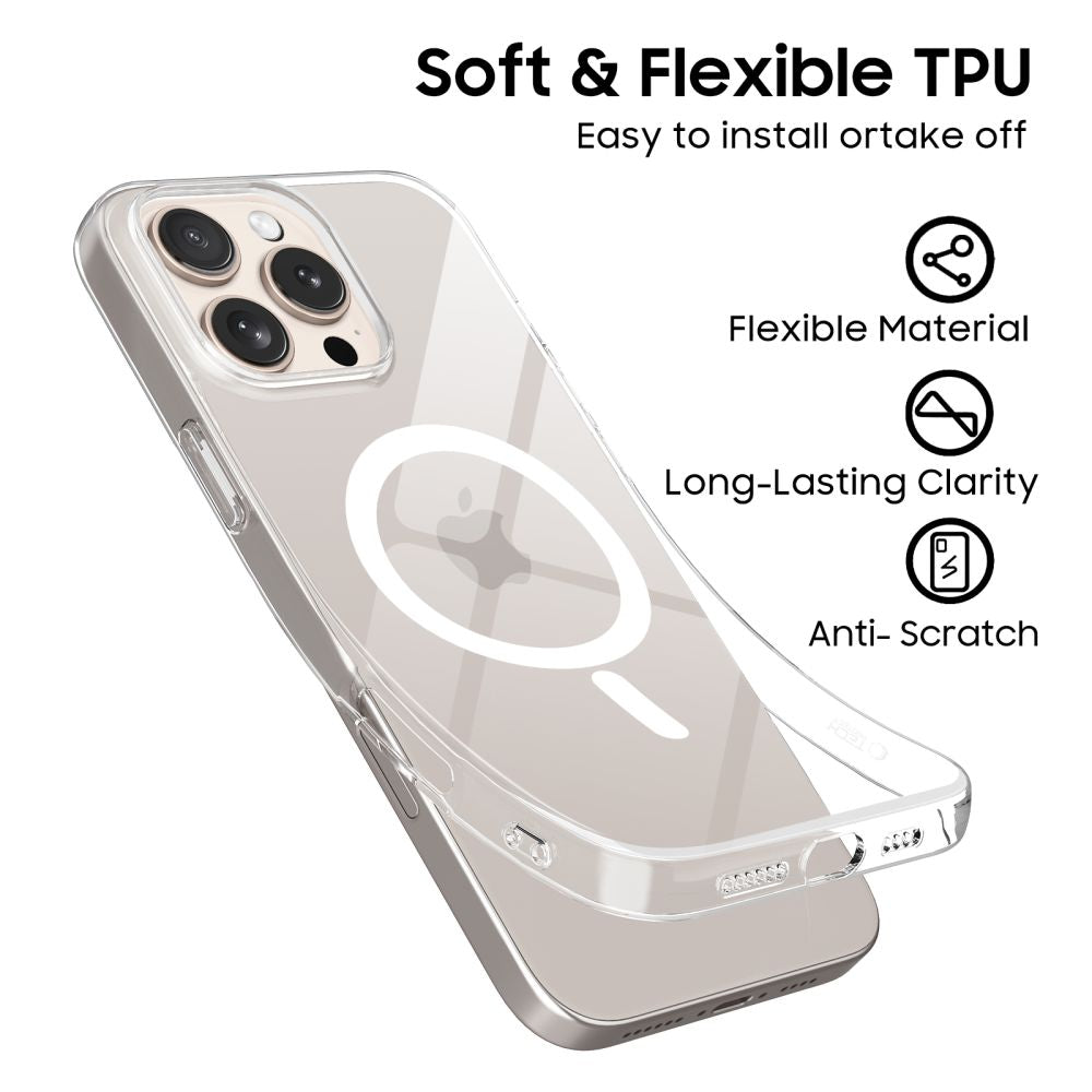 Tech-Protect Flexair Magsafe iPhone 16 Pro Clear - phone case - alternate view 5 | Mobilrise
