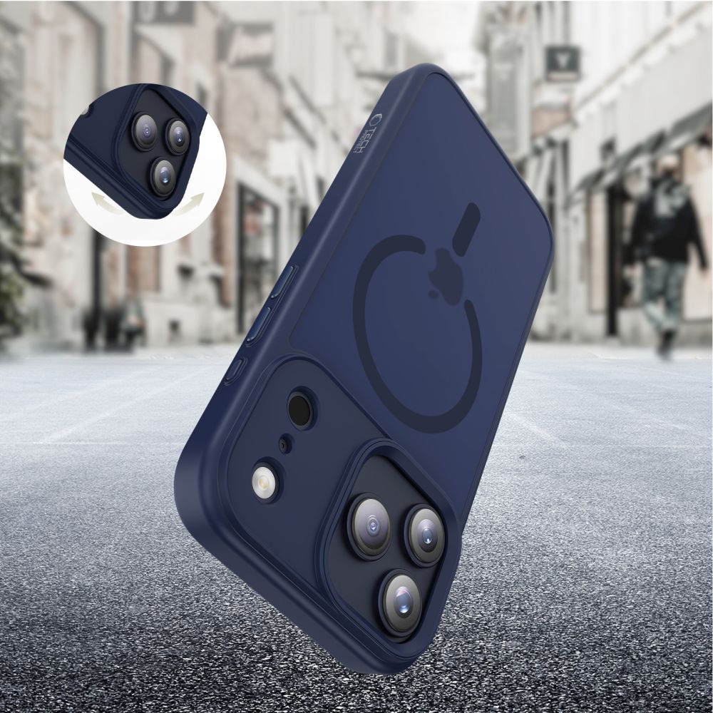 Tech-Protect Magmat Magsafe iPhone 17 Pro / 18 Pro Matte Deep Blue - phone case - alternate view 7 | Mobilrise
