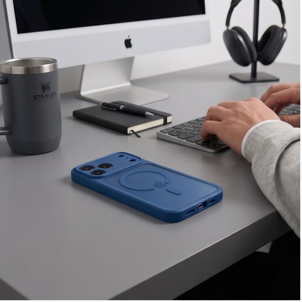 Tech-Protect Basicmag Magsafe iPhone 17 Pro / 18 Pro Matte Deep Blue - phone case - alternate view 7 | Mobilrise