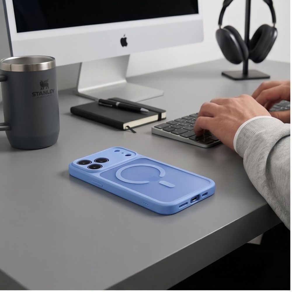 Tech-Protect Basicmag Magsafe iPhone 17 Pro Max / 18 Pro Max Matte Light Blue - phone case - alternate view 7 | Mobilrise